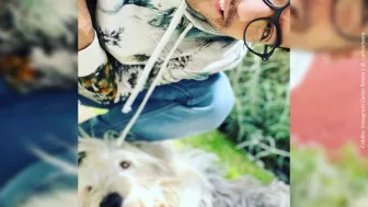 Carlos Rivera con su perro..jpg