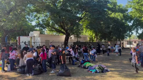 Familias desplazadas por la violencia en Culiacán