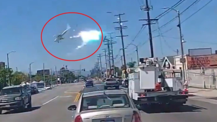 Avioneta se desploma en California tras chocar con cables