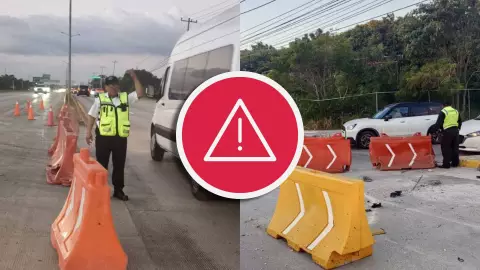 Tráfico lento en avenida Chichen Itza y otras calles de Cancún; HOY 4 de marzo de 2026