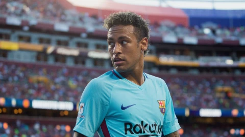 Neymar con la camiseta del Barcelona