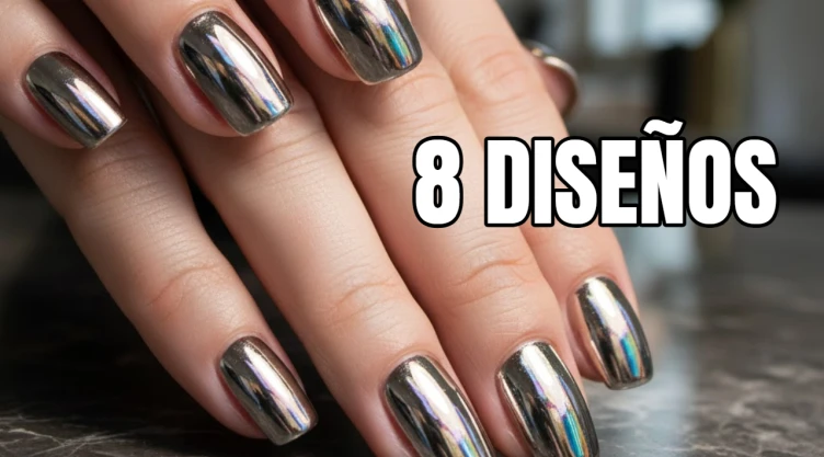 8 diseños de uñas efecto espejo para cualquier ocasión: fiesta, natación, pádel, gym