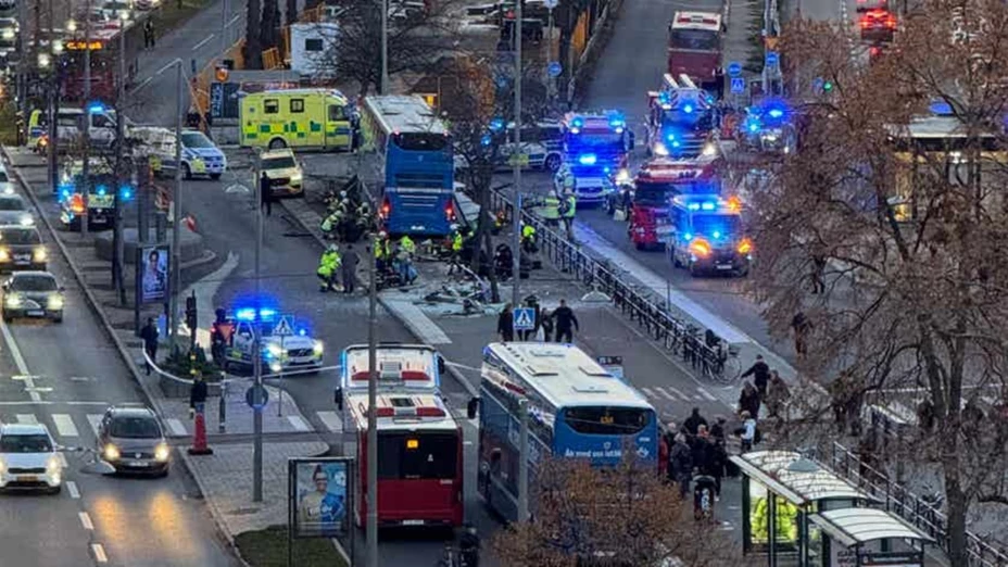 Atropellados en parada de autobús en Suecia