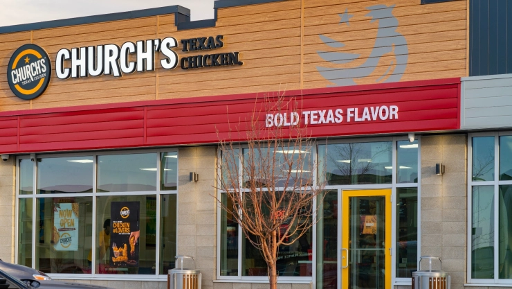 Entrada del local Church’s Texas Chicken