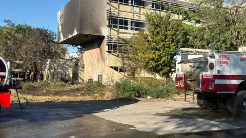 Campus de la UADY arde en llamas hoy; los alumnos tuvieron que ser evacuados