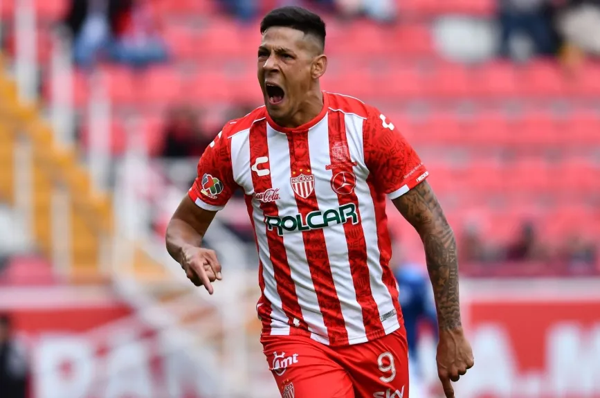 Mauro Quiroga con Necaxa