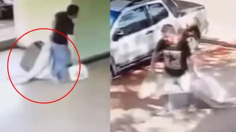 VIDEO: Pedófilo arrastra a niña una maleta para hacerla esclava sexual