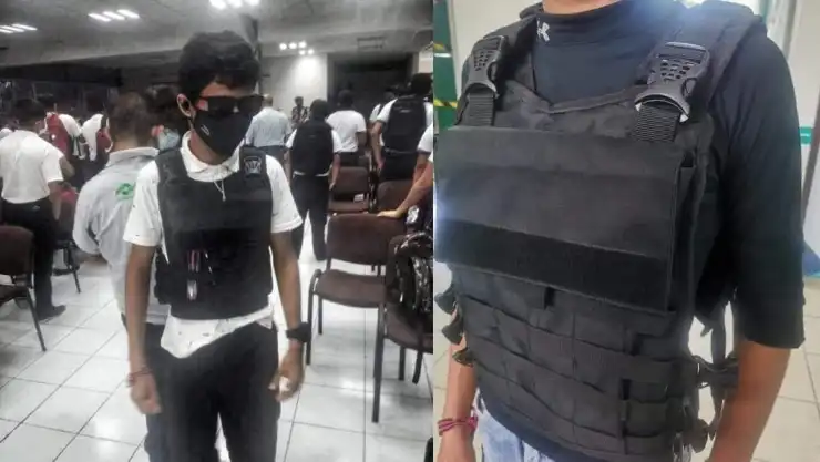 Mochila de chaleco antibalas