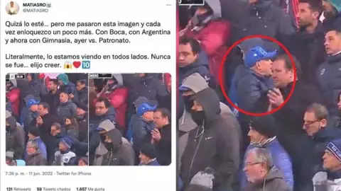Video del ‘Fantasma’ de Diego Maradona se viraliza