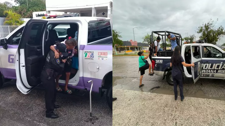 Autoridades de Benito Juárez CONTINÚAN apoyando a ciudadanos por las fuertes lluvias