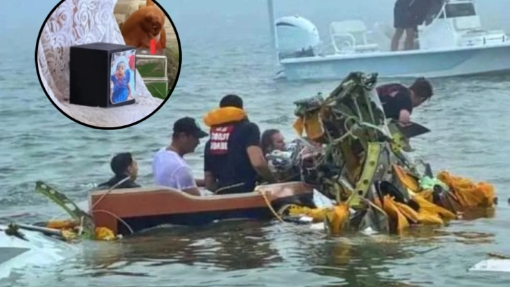 Federico, el niño que murió en accidente aéreo en Texas, llega a Escárcega y le dan el último adiós