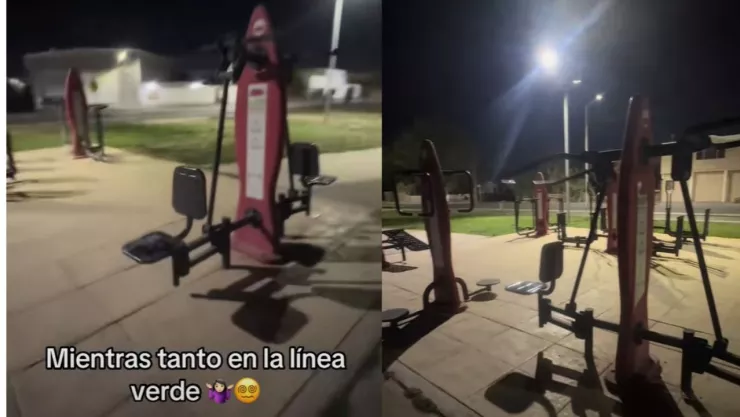 Captan supuesto fantasma haciendo ejercicio en Línea Verde de Torreón y se vuelve viral en TikTok