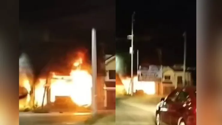 Incendio avenida Olímpica, en León