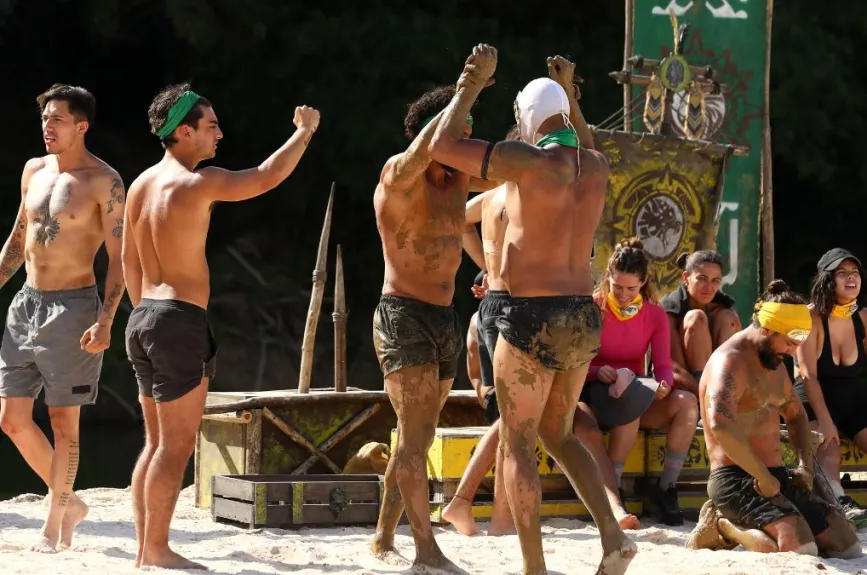 Halcones consigue el triunfo en la primera ronda del juego en Survivor México 2024.