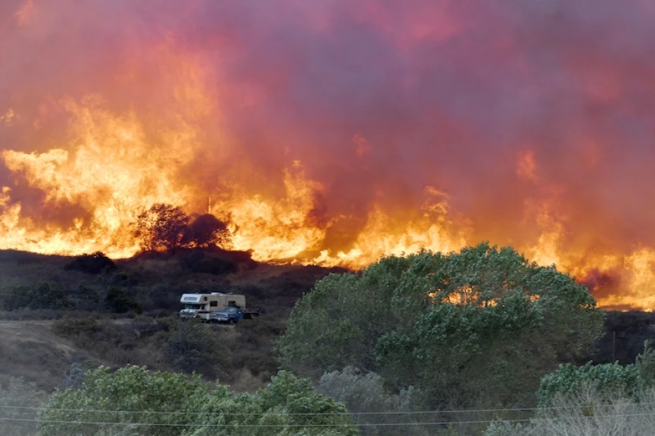 Incendio forestal en California