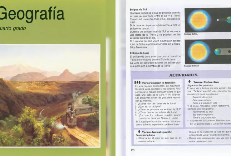 Eclipse solar de 2024 ya aparecía en libros de 1993