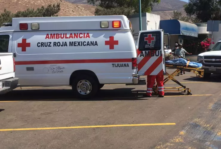 Migrante fue atendido por Cruz Roja