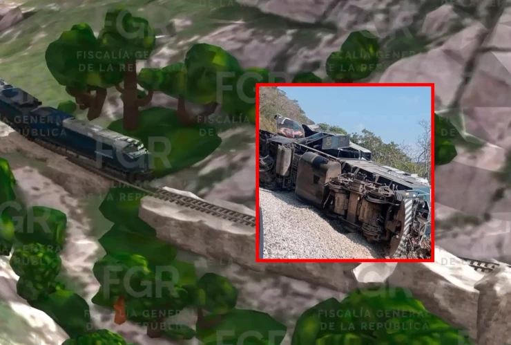 Recrean en video descarrilamiento del Tren Interoceánico