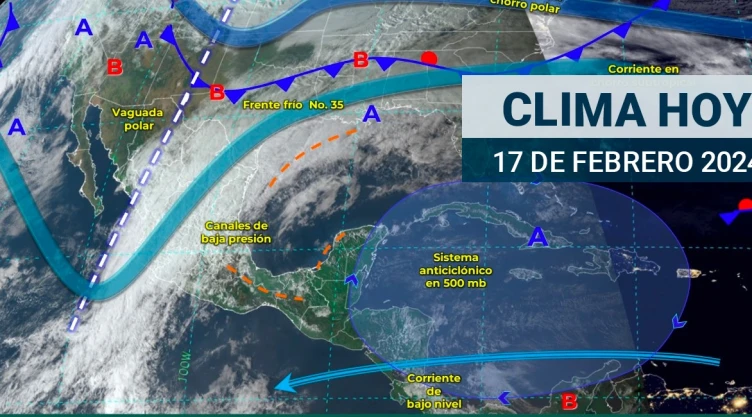 Ingreso del frente frío 35 causará un clima helado este 17 de febrero