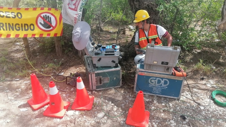 mina El Pinabete agua mapeo