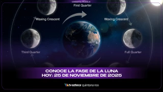 Fase de la Luna hoy: Descubre el estado lunar y su influencia este 25 de noviembre de 2025