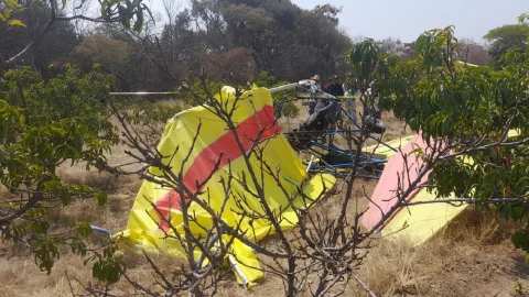 Una avioneta se desplomó este miércoles en Puebla; se reporta 1 muerto y 1 herido