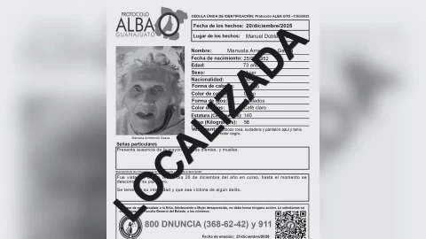 Localizan sin vida a Manuela Arredondo Gasca en Manuel Doblado