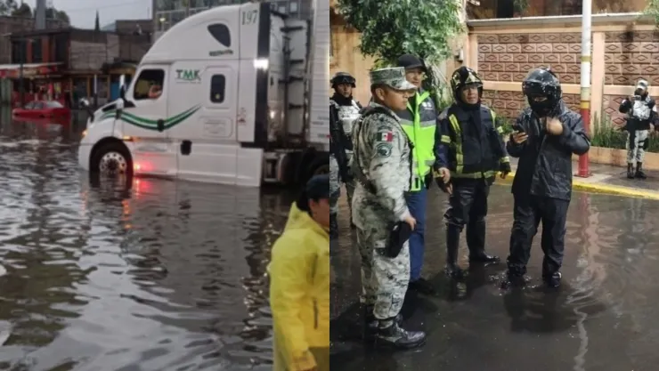 Se reportan varias inundaciones en el Oriente y Norte de la CDMX.