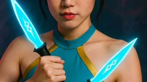 Cómo sería Zoey de HUNTR/X según la IA