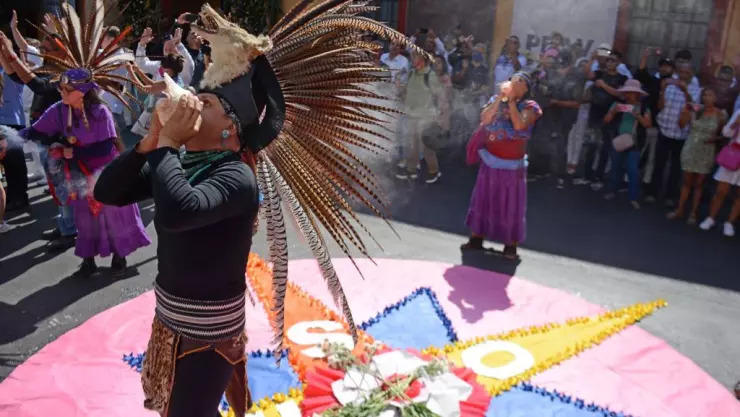 Realizan danza prehispánica por equinoccio de primavera en Cuernavaca