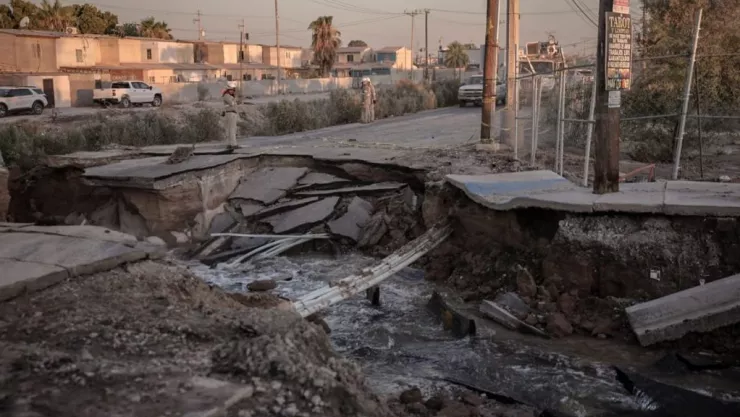 Socavón en Mexicali