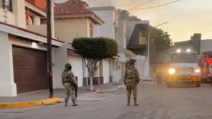 Casa incendiada en la Chapultepec, Culiacán
