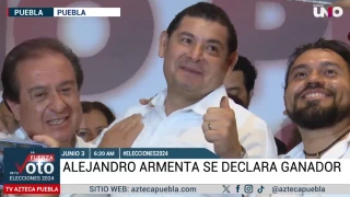 Alejandro Armenta se declaró virtual ganador de la Jornada Electoral de este 2 de junio.