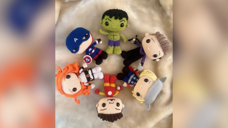 3 patrones de amigurumi de Marvel para principiantes que son el regalo perfecto para cualquier fan