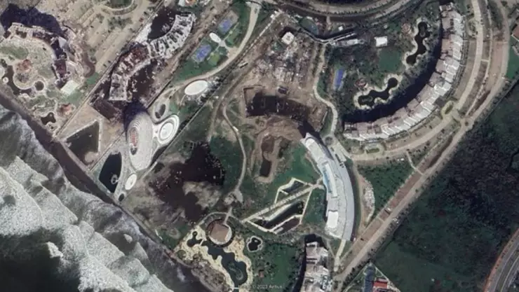 Impactante la destrucción del huracán Otis en Acapulco desde Google Earth