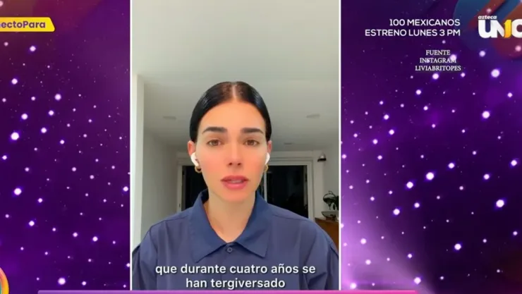 Livia Brito vuelve a confrontar a Ernesto Zepeda en sus redes sociales