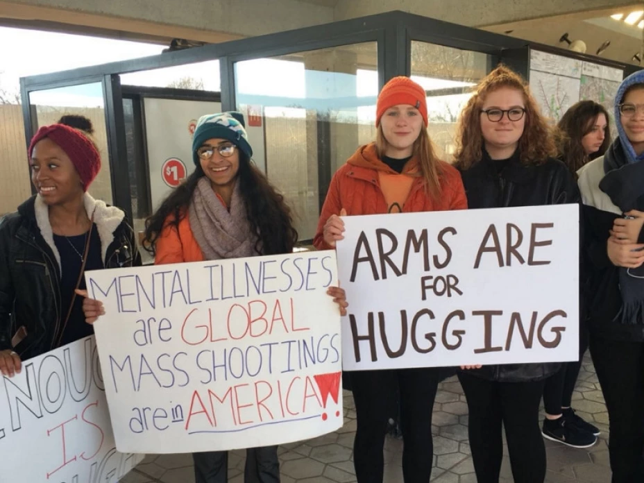 Protesta contra armas en EU.