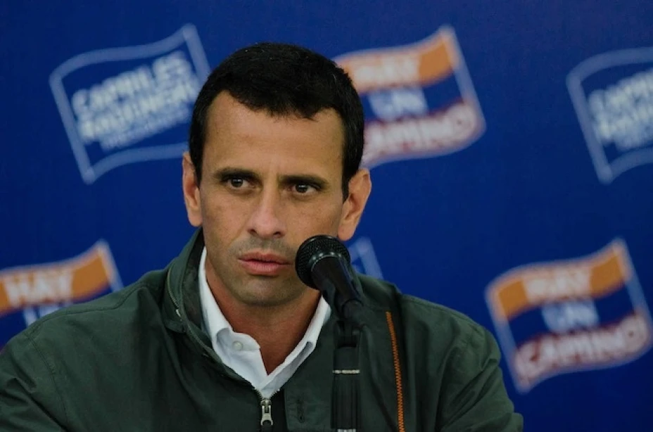 El ex candidato presidencial venezolano, Henrique Capriles Radonski