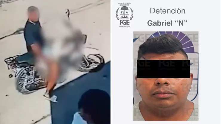 Policía exhibe sus partes a dos mujeres en Quintana Roo y es detenido (VIDEO)