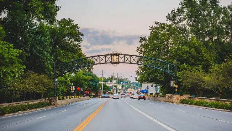 es el suburbio de Gahanna en Ohio que brilla por su paisaje