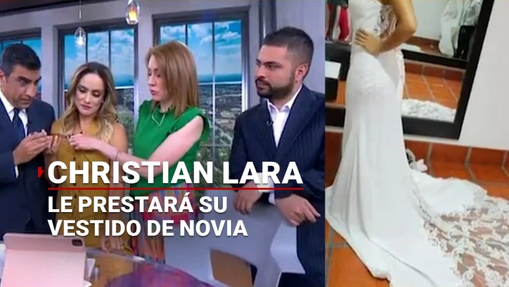 ¡Se rifó! Le roban su vestido de novia y Christian Lara, conductora de TV Azteca le prestará el suyo