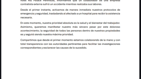 derrumbe hotel riu zona hotelera Cancún