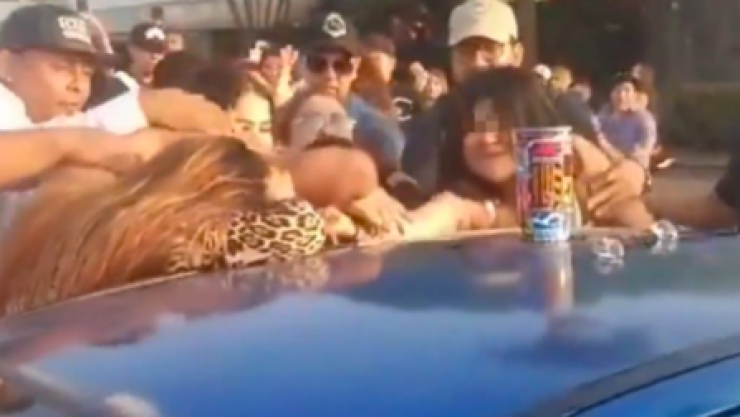 Pelea de mujeres en Boca del Río