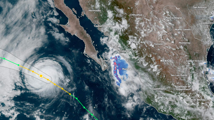 huracán howard tiempo real