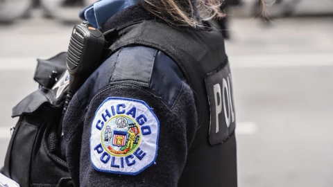 una mujer de la policía de Chicago.