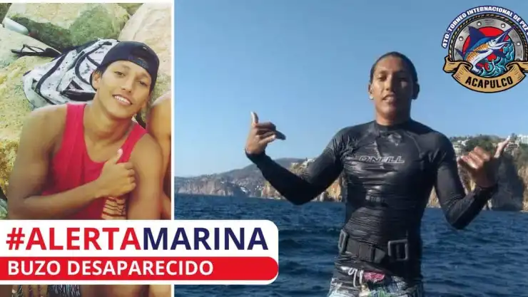 Buzo desaparecido en Acapulco