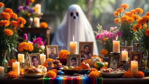Fantasma aparece en Día de Muertos