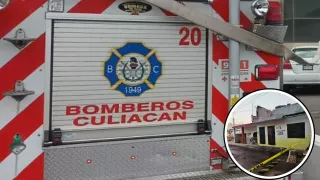 Bombero se cae de una casa en Culiacán