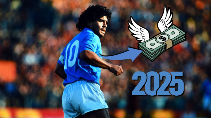 Lo que costaría Diego Maradona en 2025 si aún siguiera jugando