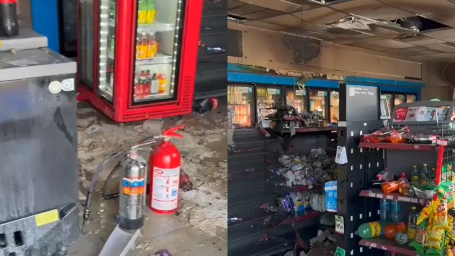 Asaltan-e-incendian-tienda-de-conveniencia-en-Villahermosa-Tabasco